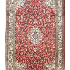 Jedwabny dywan - Kashmir Silk - 159 x 100 cm - czerwony