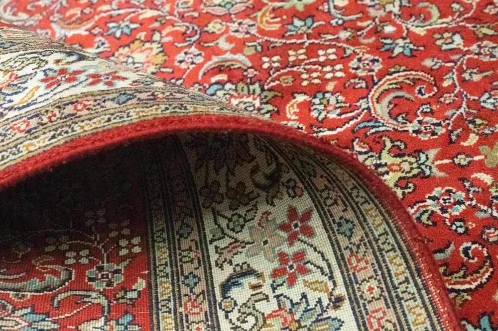 Jedwabny dywan - Kashmir Silk - 159 x 100 cm - czerwony
