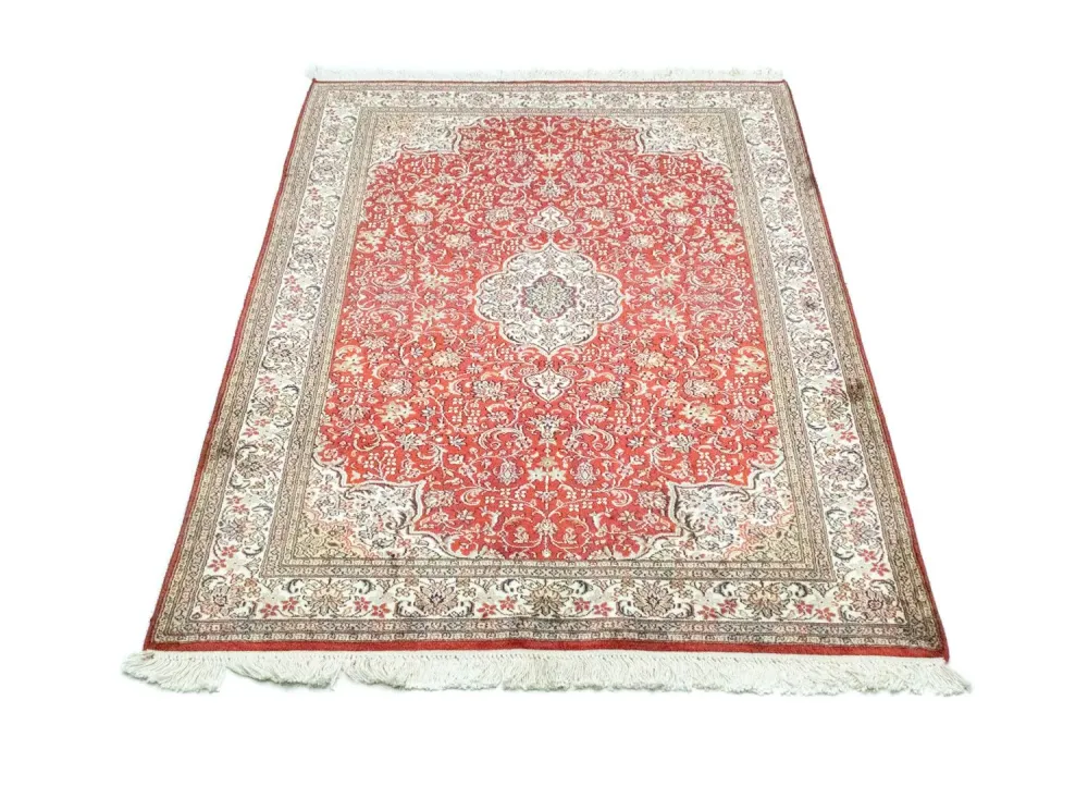 Jedwabny dywan - Kashmir Silk - 159 x 100 cm - czerwony