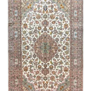 Jedwabny dywan - Kashmir Silk - 159 x 94 cm - beżowy