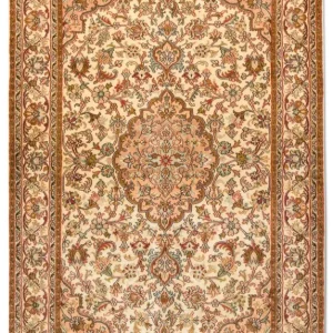 Jedwabny dywan - Kashmir Silk - 164 x 94 cm - beżowy