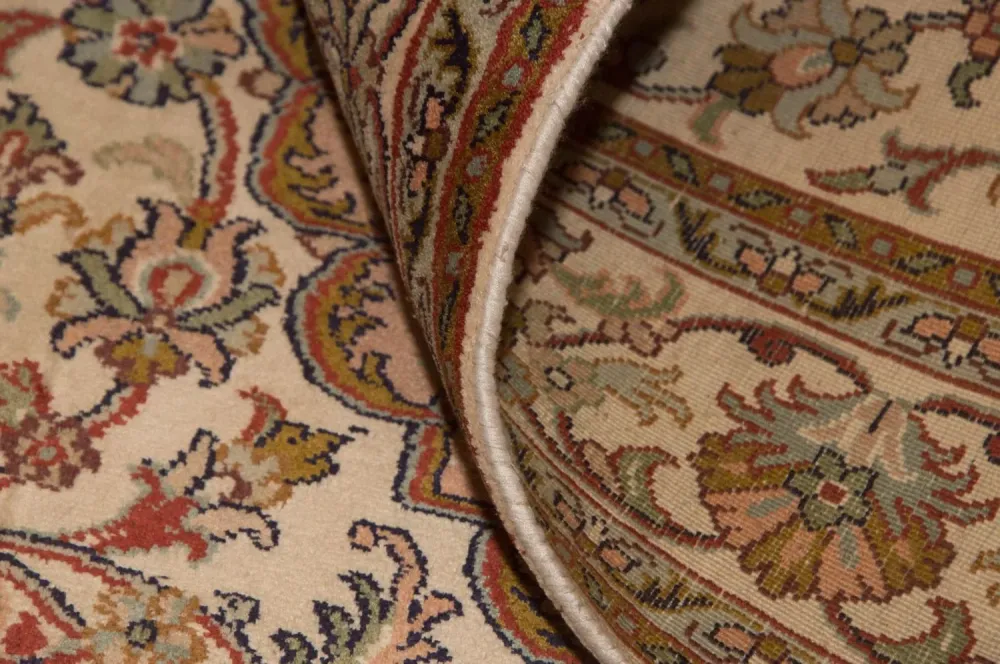 Jedwabny dywan - Kashmir Silk - 164 x 94 cm - beżowy