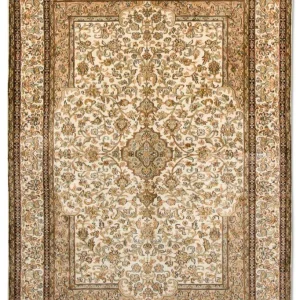 Jedwabny dywan - Kashmir Silk - 186 x 126 cm - beżowy