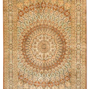 Jedwabny dywan - Kashmir Silk - 194 x 120 cm - wielokolorowy