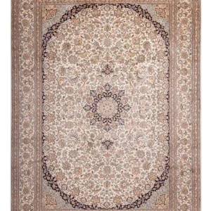 Jedwabny dywan - Kashmir Silk - 309 x 217 cm - piaskowy