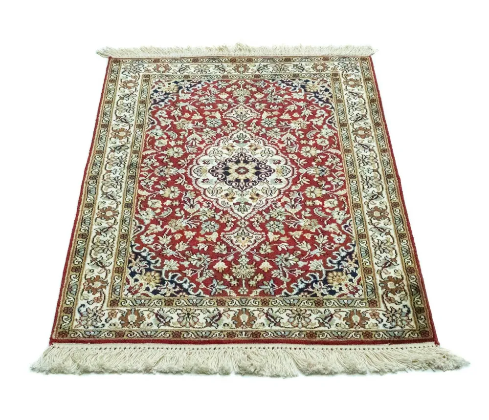 Jedwabny dywan - Kashmir Silk - 95 x 63 cm - czerwony