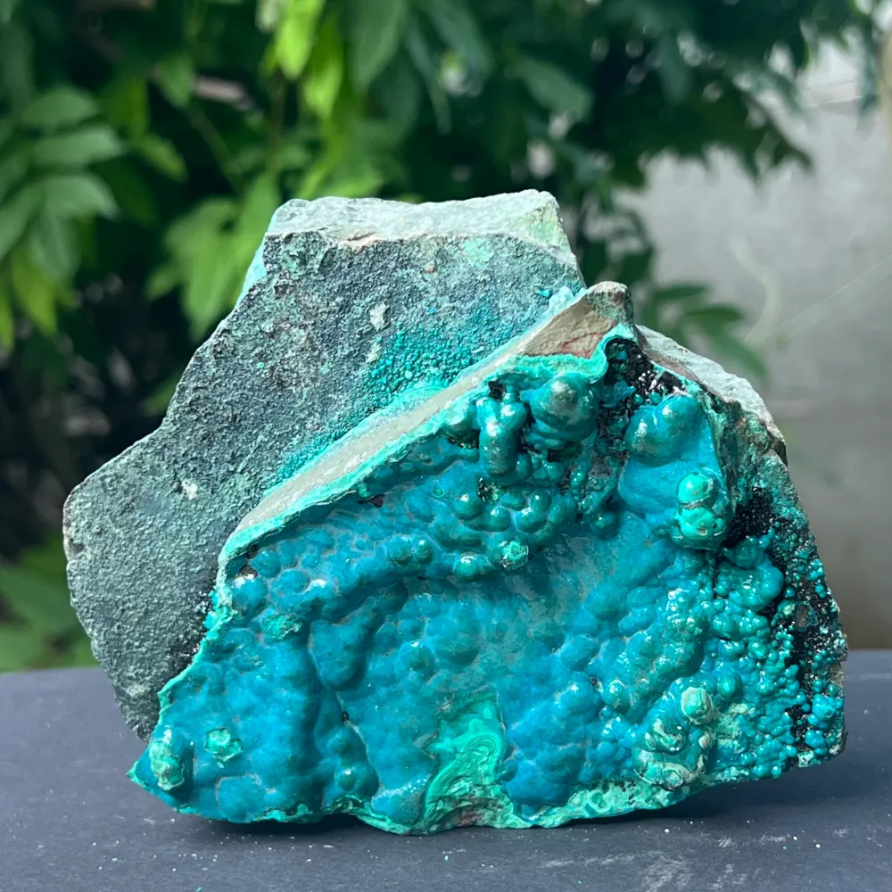 Klaster XL Botrioidal CrisoCola Brute Stone Model 2