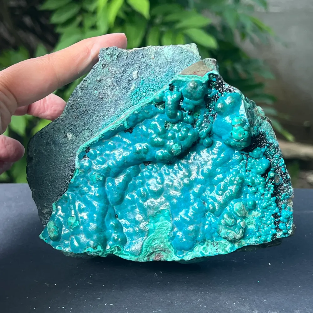 Klaster XL Botrioidal CrisoCola Brute Stone Model 2