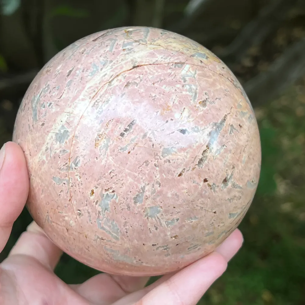 Kula różowa chalcedony model 1