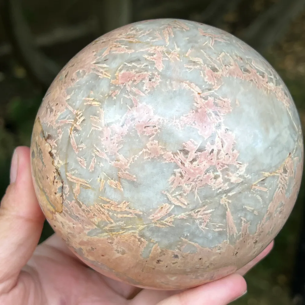 Kula różowa chalcedony model 1