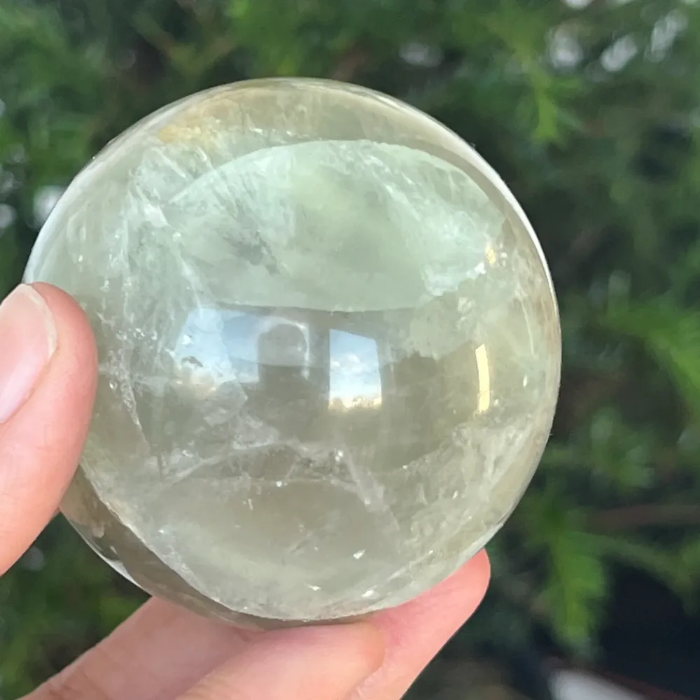 Kula zielonego fluorytu | model 3