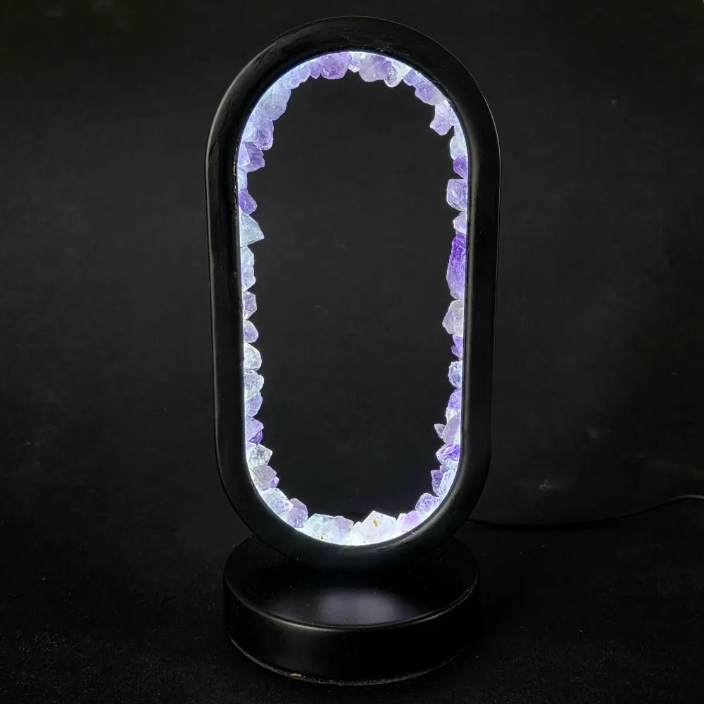 Lampa ametystowa | Owalna BRAMA