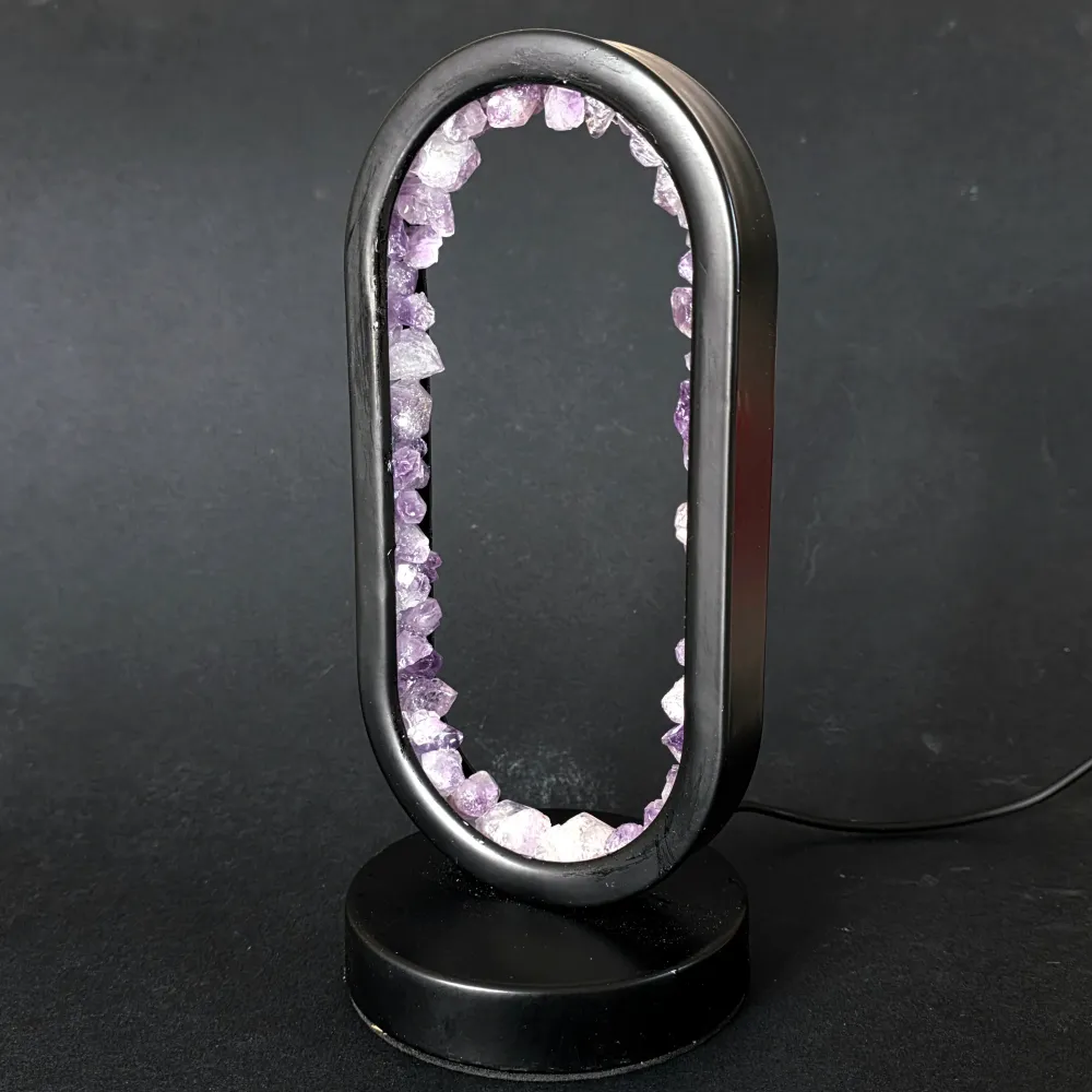 Lampa ametystowa | Owalna BRAMA