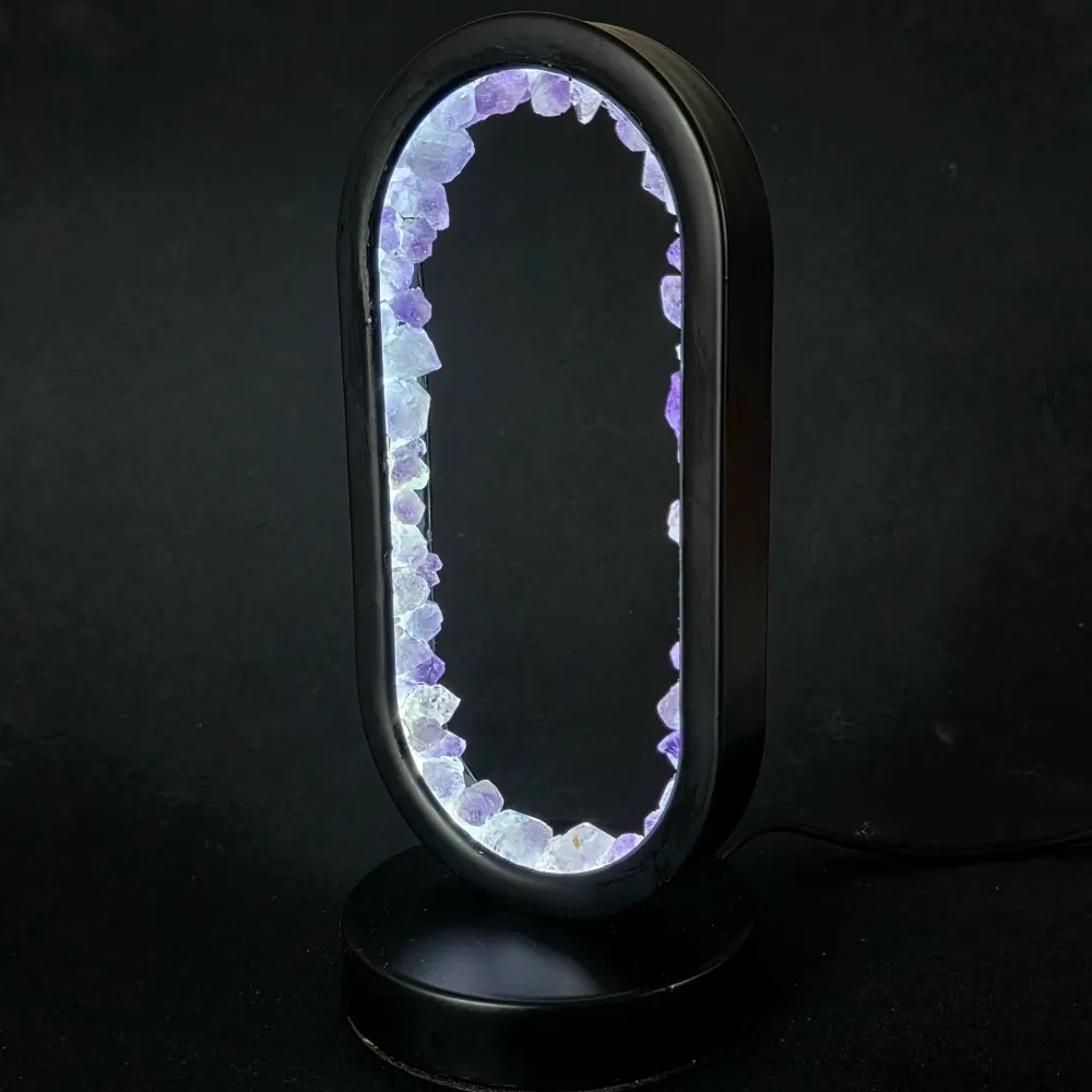 Lampa ametystowa | Owalna BRAMA