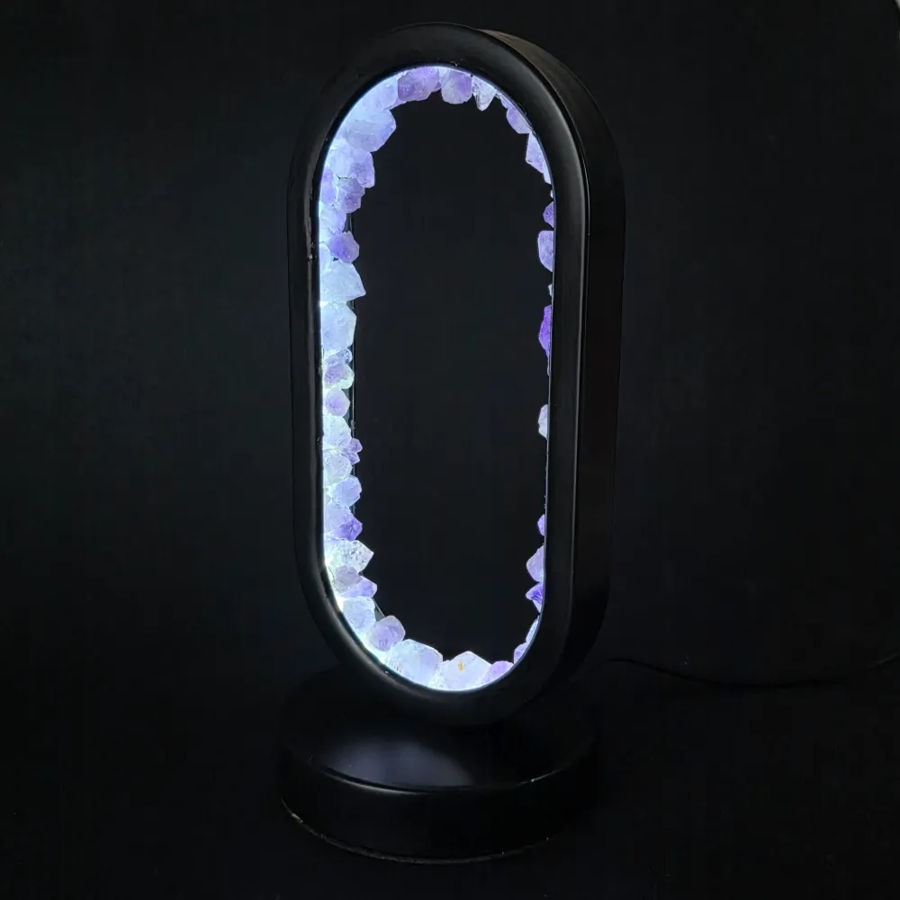 Lampa ametystowa | Owalna BRAMA