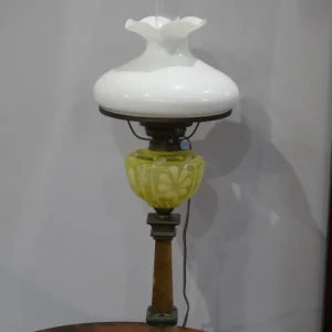 Lampa naftowa, kolumnowa, secesja