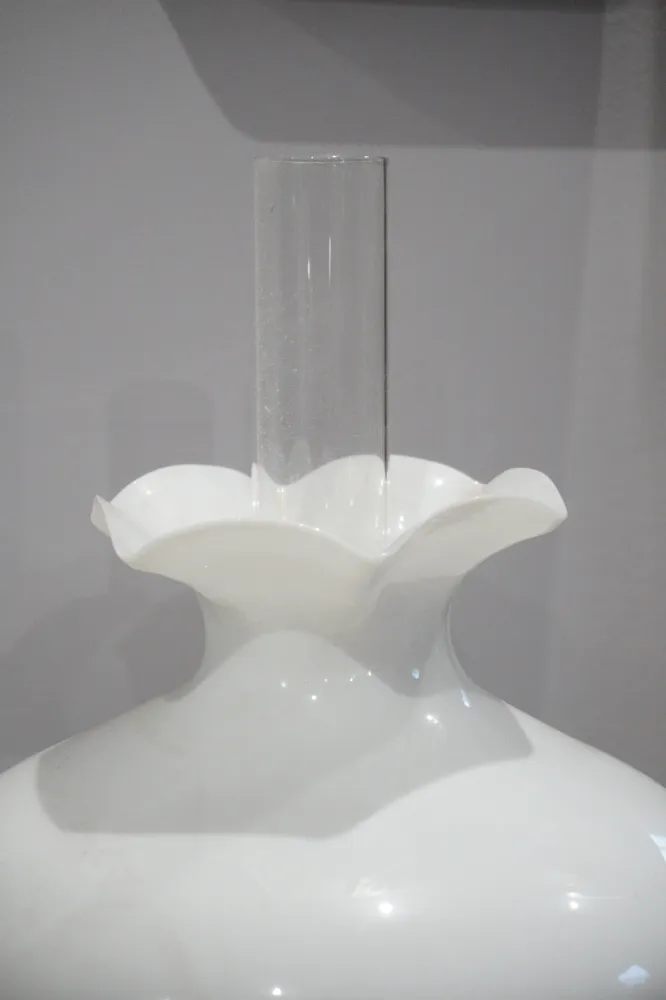 Lampa naftowa, kolumnowa, secesja