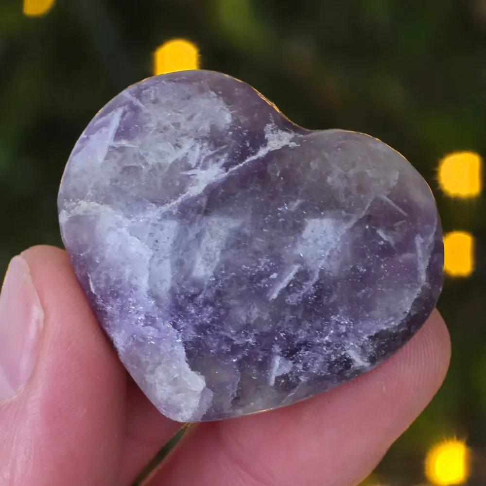 Lepidolite Heart M9