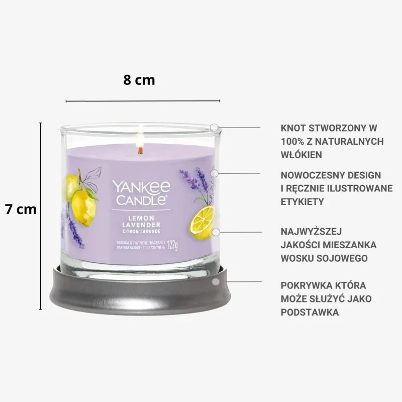 Mał świeca zapachowa Lemon Lavender 122g