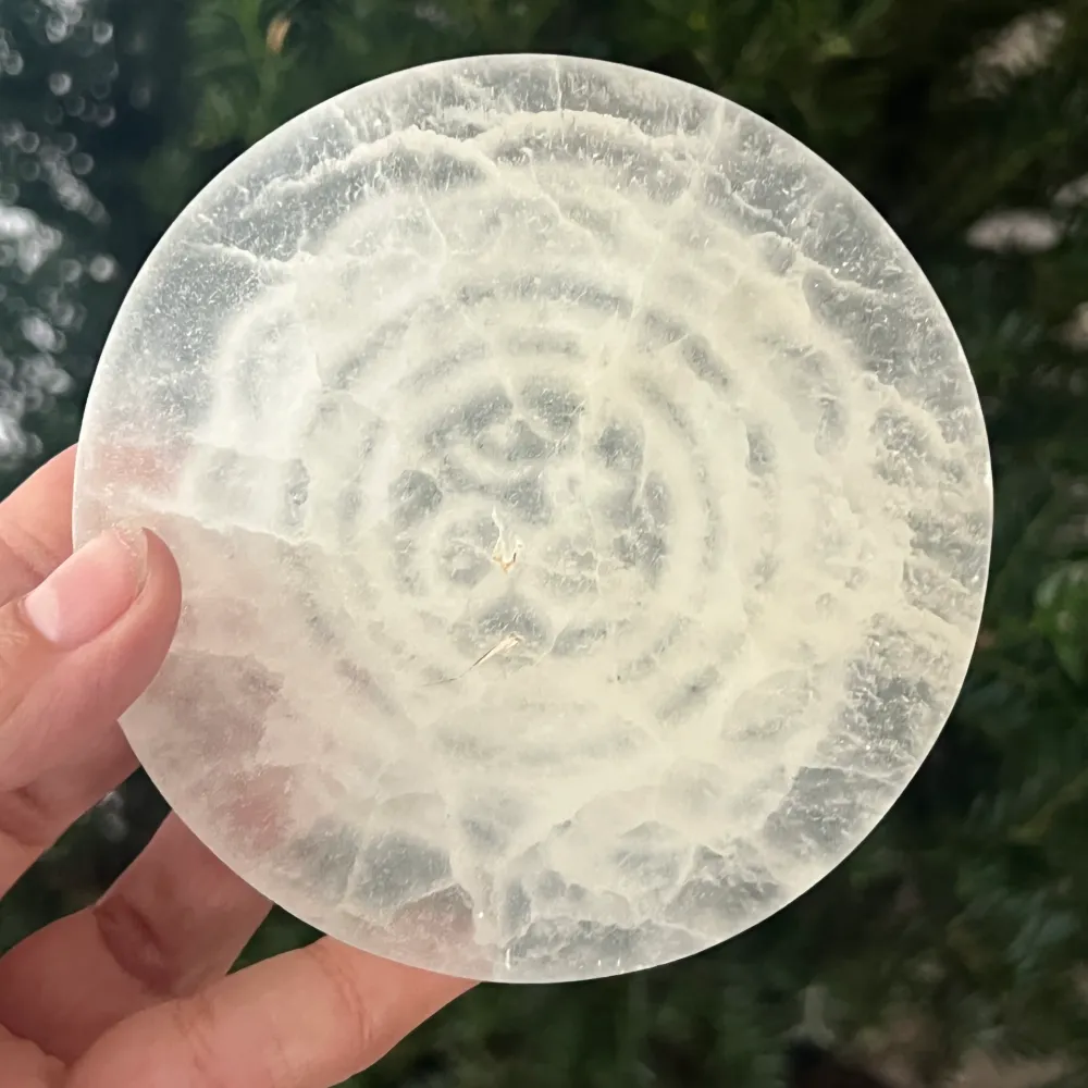 Mandala dysku selenitowego Człowiek | Model 2