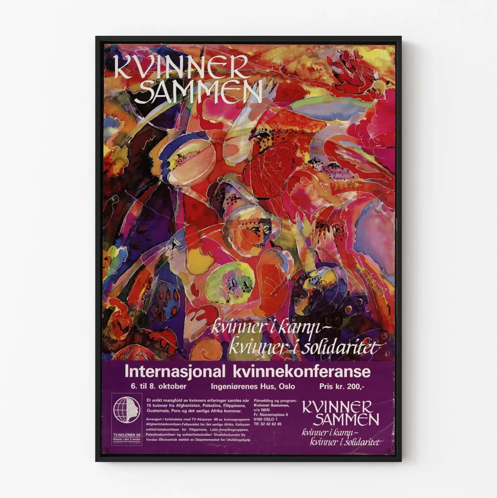 Międzynarodowa Plakat Konferencja Kobiet Kobiety w Solidarności