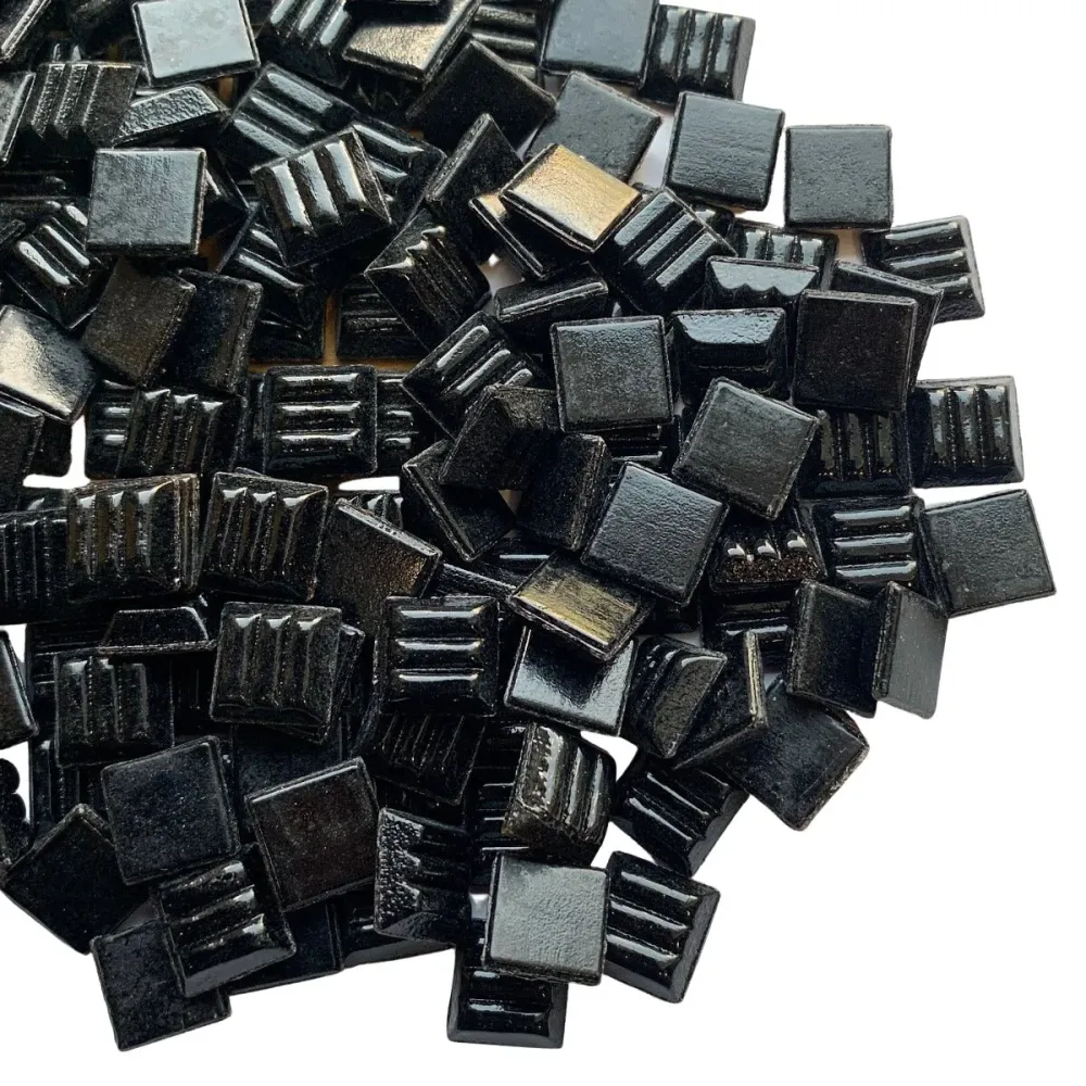 Mozaika szklana 10mm czarna