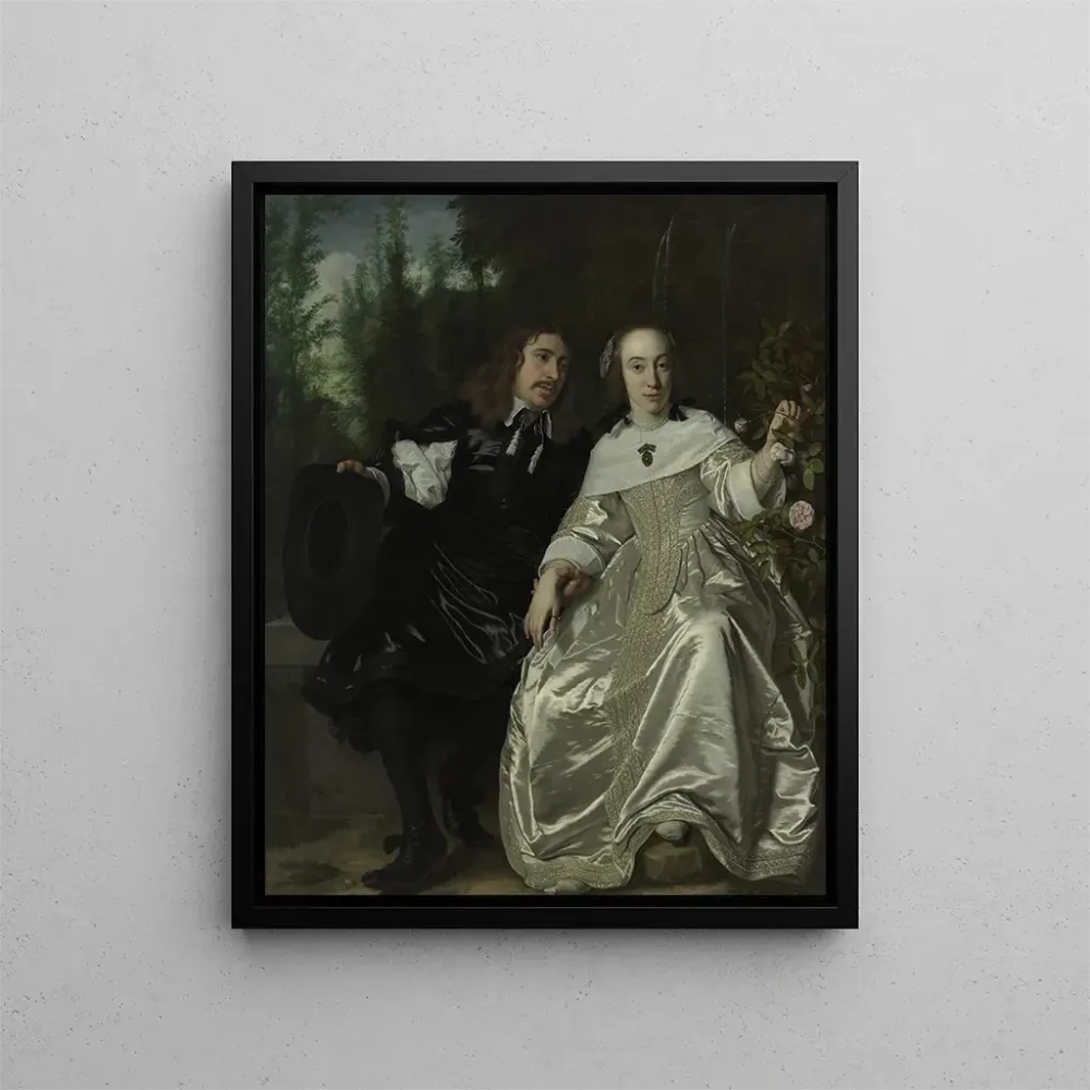 Obraz Abraham del Court i jego żony Marii de Kaersgieter - Bartholomeus van der Helst | Druk artystyczny