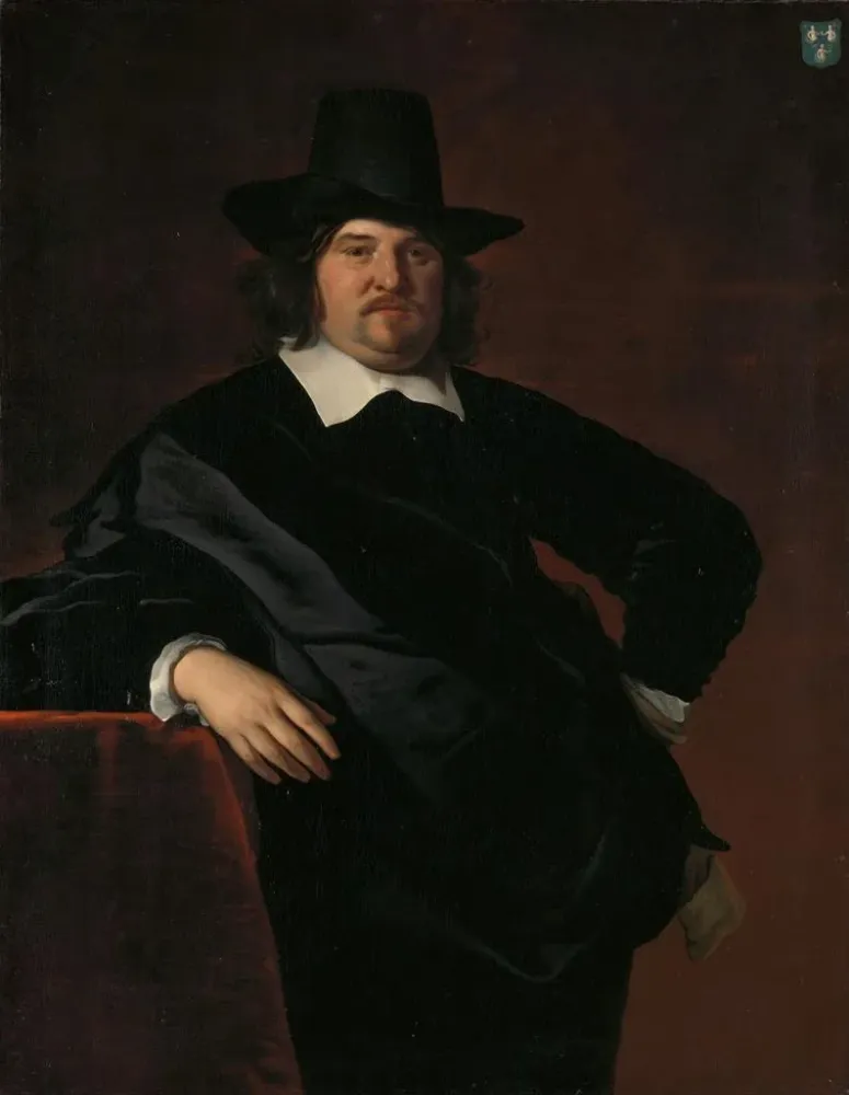 Obraz Abraham de Visscher 1605-67 handlarz z Amsterdamu i dyrektor Holenderskiej Kompanii Wschodnioindyjskiej - Abraham La...