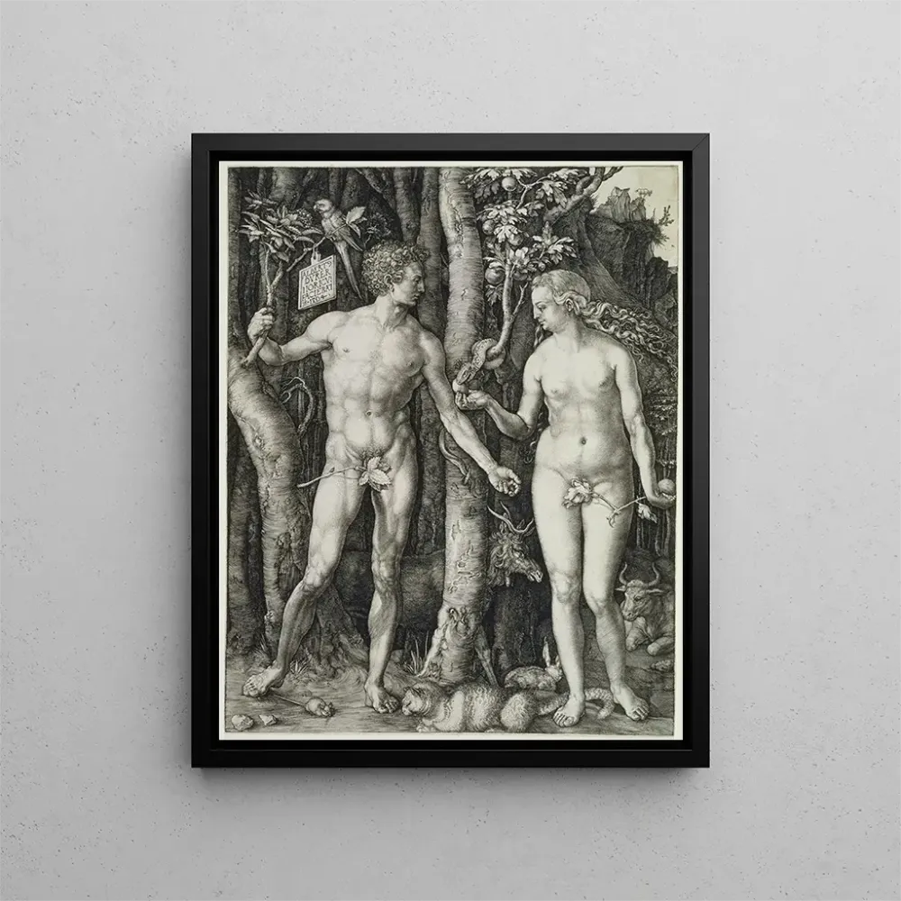 Obraz Adam i Ewa Upadek człowieka - Albrecht Dürer | Druk artystyczny