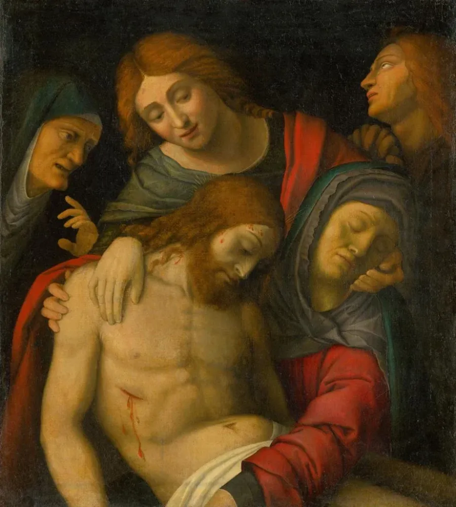Obraz Żłoba Chrystusa - Po Giovanni Francesco Caroto | Druk artystyczny