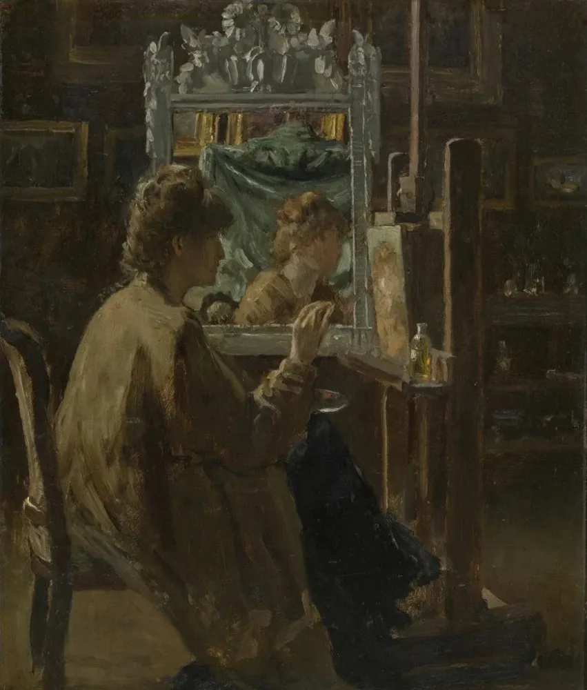 Obraz Artysta w swoim atelier - Alfred Stevens | Druk artystyczny