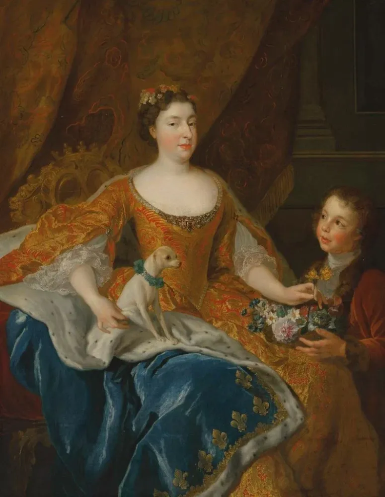 Obraz Augusta Marie Jeanne de Baden-Baden księżnej d'Orléans - Alexis Simon Belle | Druk artystyczny