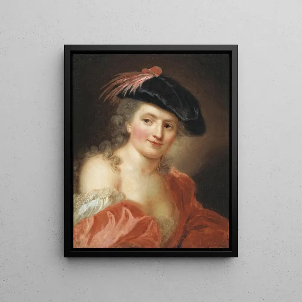 Obraz autoportret - Anna Dorothea Lisiewska | Druk artystyczny