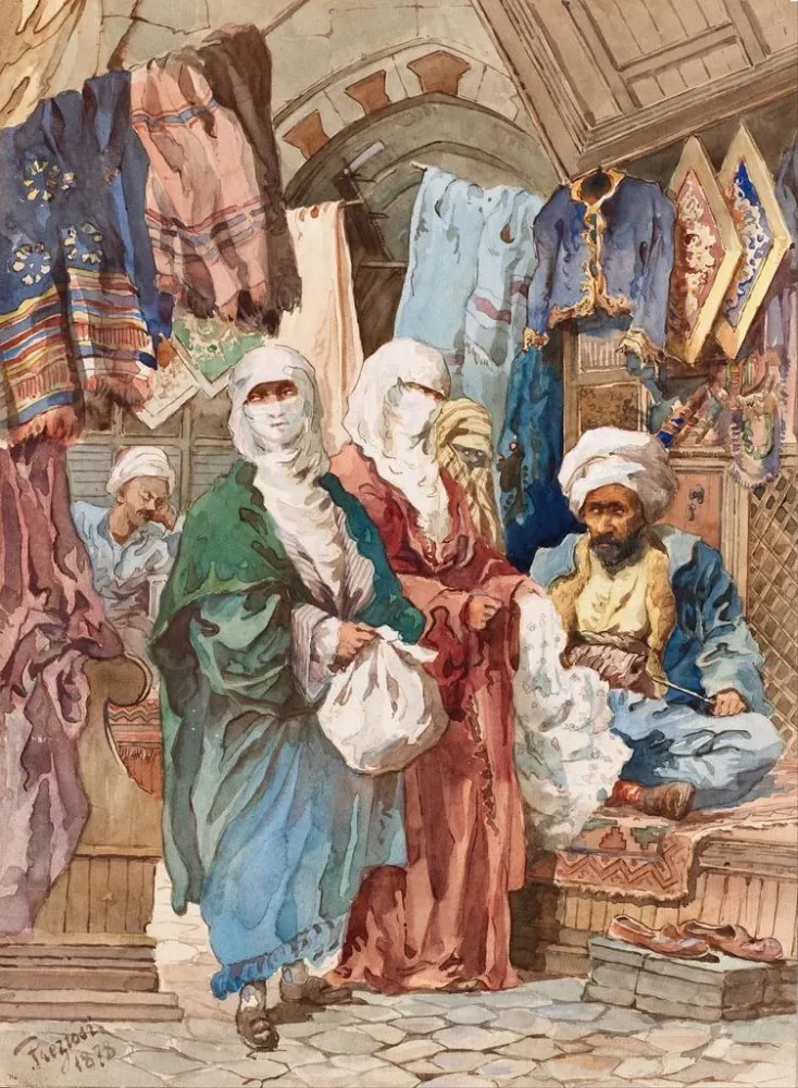 Obraz Le Bazar de la Soie - Amadeo Preziosi | Druk artystyczny