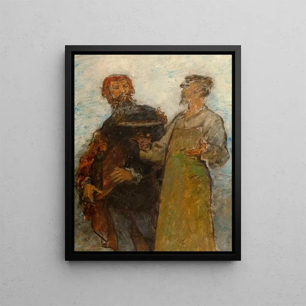 Obraz Benvenuto Cellini, artysta XVI wieku, podziwia produkty sztuki nowoczesnej - Edmond Eugène Valton | Druk artystyczny