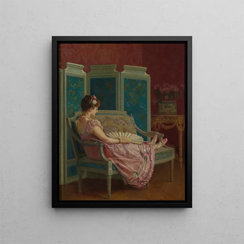 Obraz Bezużyteczne myśli - Auguste Toulmouche | Druk artystyczny