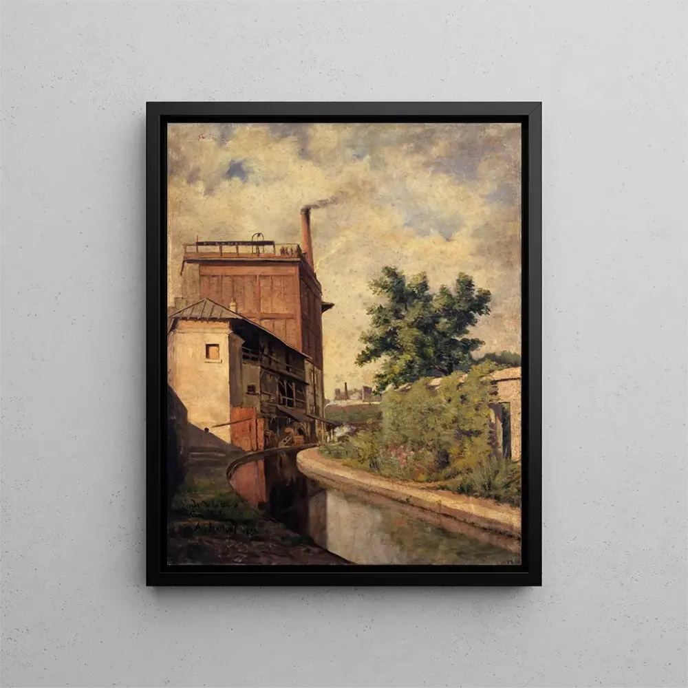 Obraz La Bièvre rue Croulebarbe Usine de la veuve Lanier - Alfred Louis Bahuet | Druk artystyczny