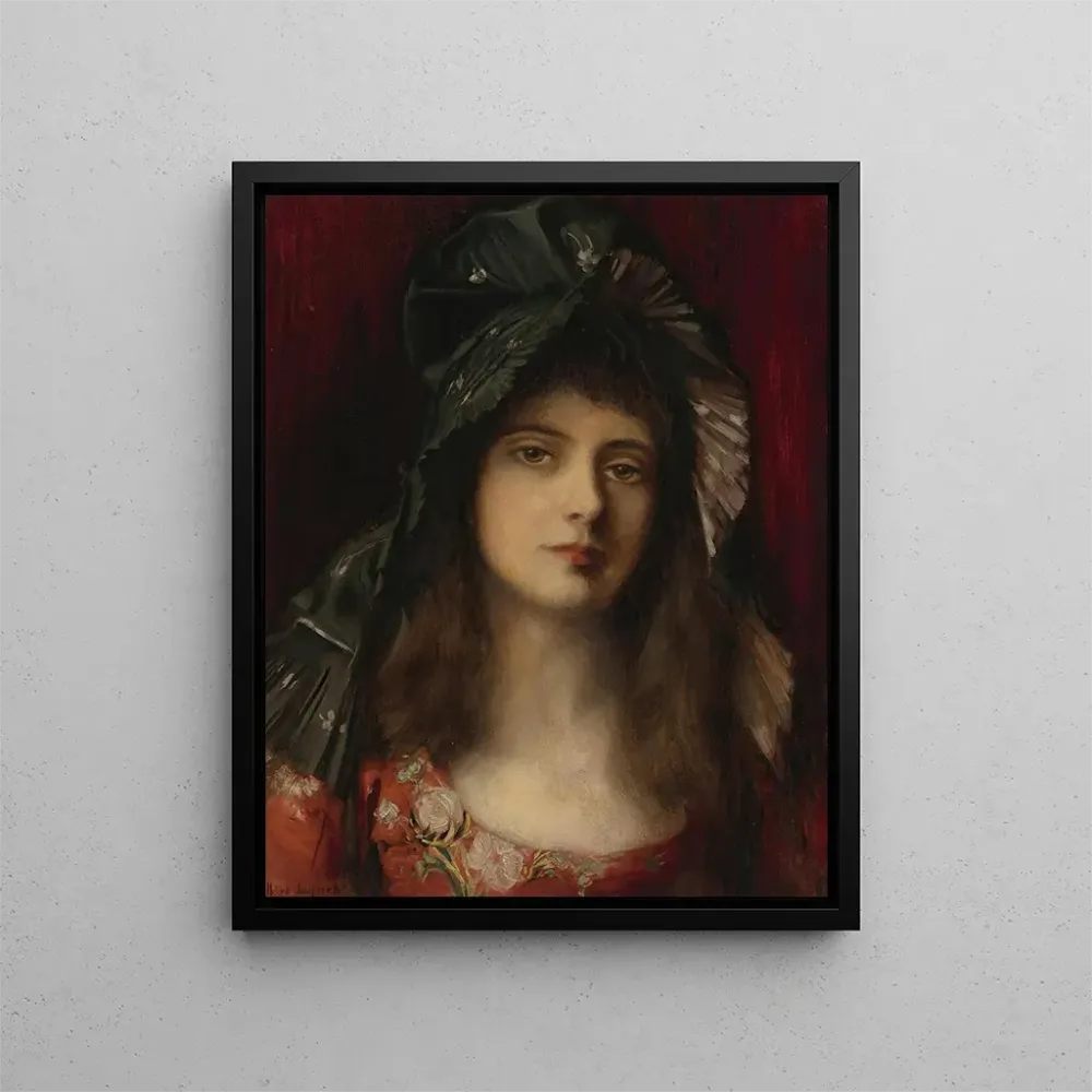 Obraz Le Bonnet vert - Albert Lynch | Druk artystyczny