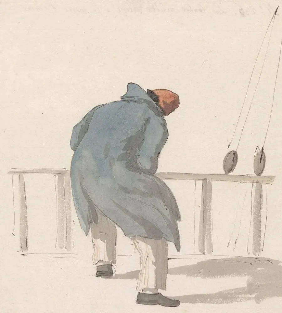 Obraz Bootsman na pokładzie statku L'Heureuse Marianne - Abraham Louis Rodolphe Ducros | Druk artystyczny