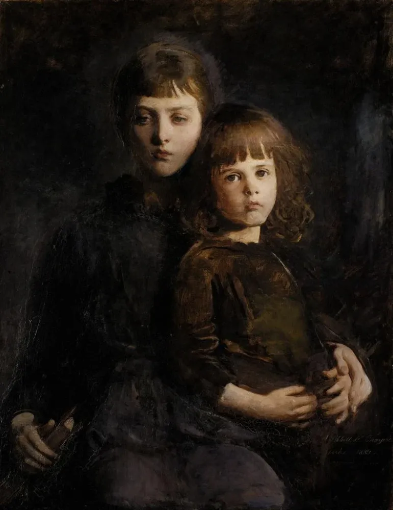 Obraz Brat i siostra Mary i Gerald Thayer - Abbott Handerson Thayer | Druk artystyczny