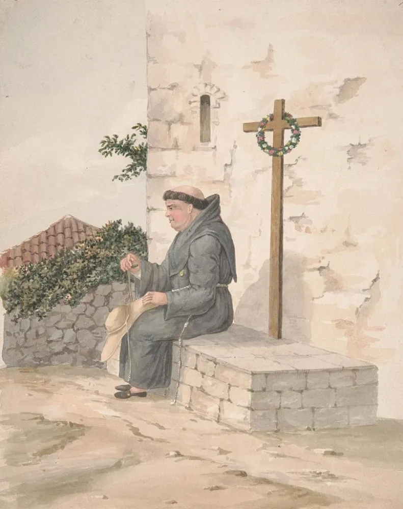 Obraz Brata Franciszkanina - Alfred Diston | Druk artystyczny
