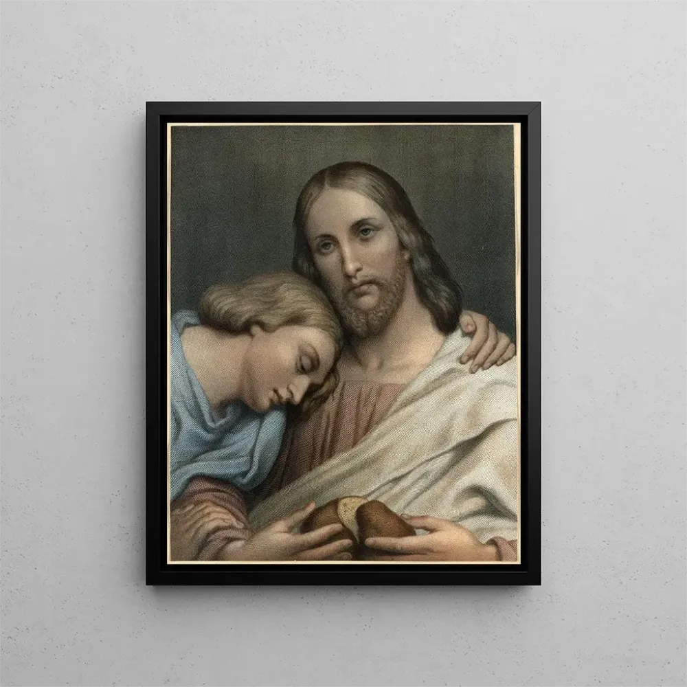 Obraz Le Christ et saint Jean - Ary Scheffer | Druk artystyczny
