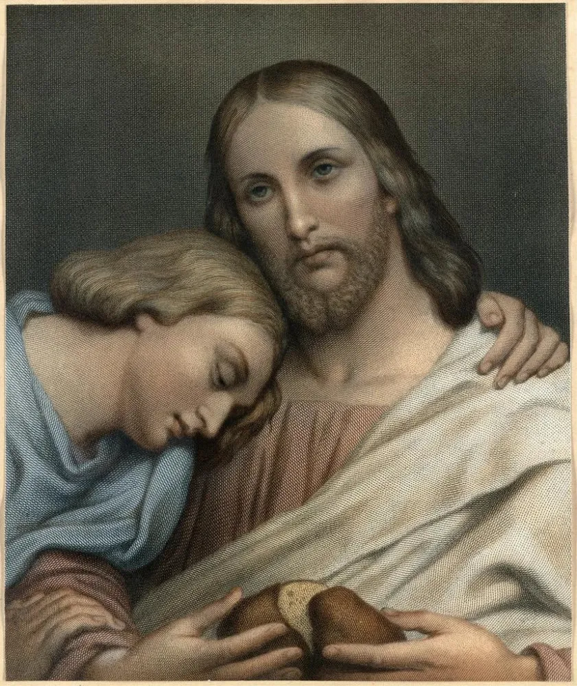 Obraz Le Christ et saint Jean - Ary Scheffer | Druk artystyczny