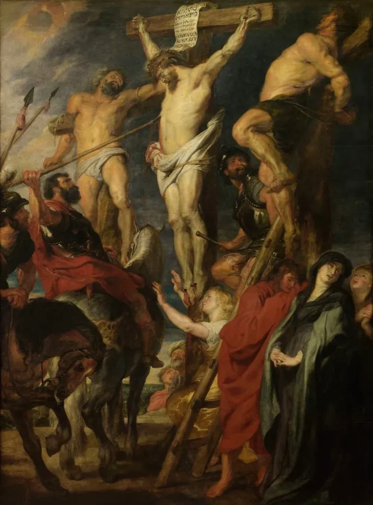 Obraz Chrystus na Krzyżu Przebicie włócznią - Antoine van Dyck | Druk artystyczny