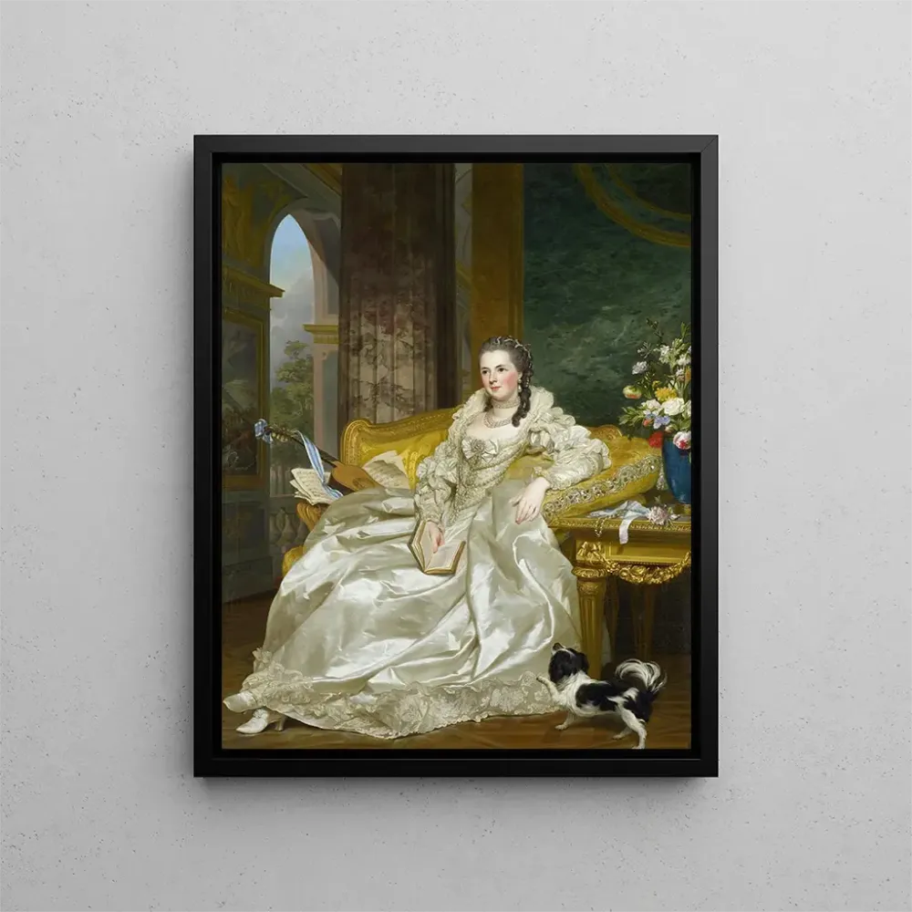 Obraz La comtesse d'Egmont Pignatelli en costume espagnol - Alexander Roslin | Druk artystyczny