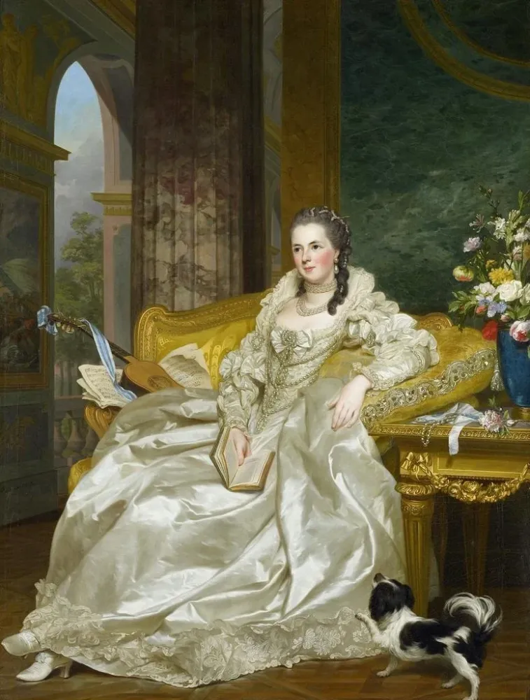 Obraz La comtesse d'Egmont Pignatelli en costume espagnol - Alexander Roslin | Druk artystyczny