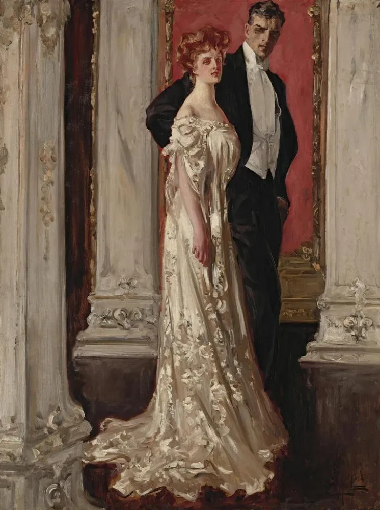 Obraz Le Couple - Albert Beck Wenzell | Druk artystyczny