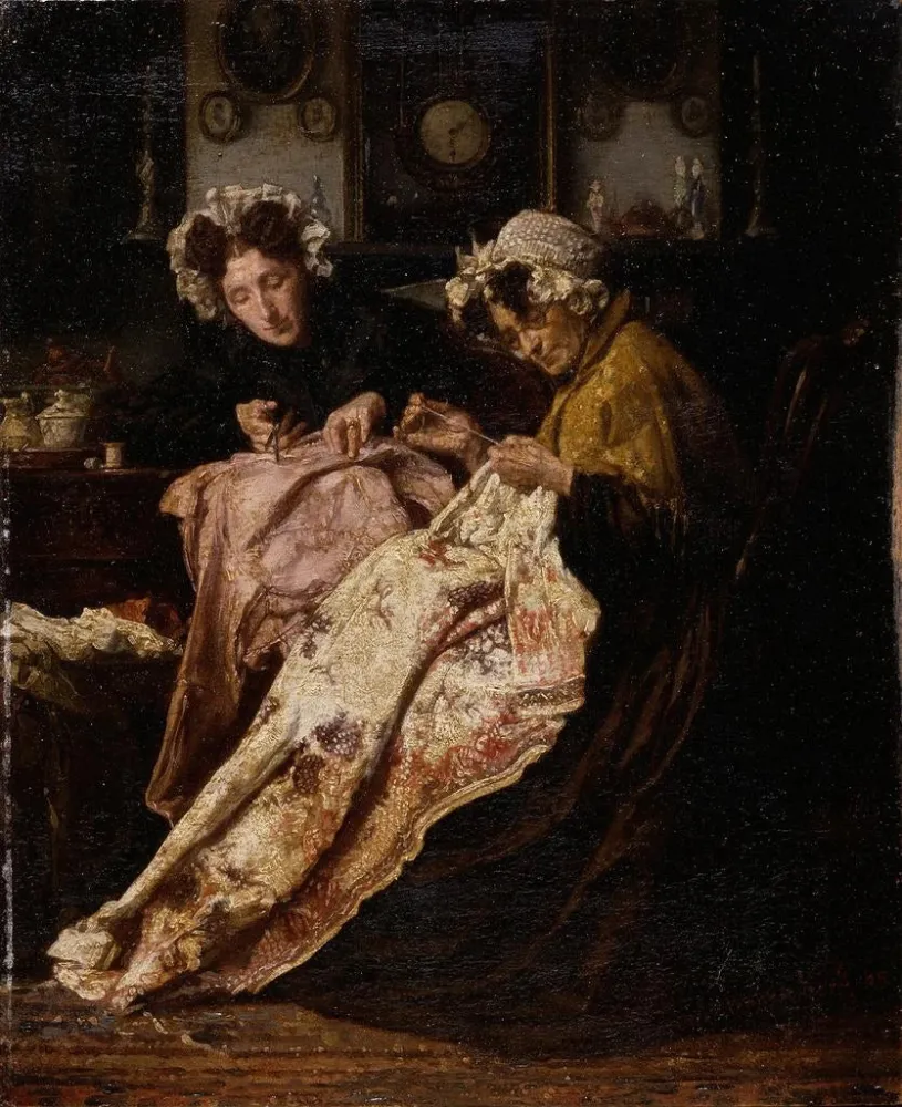 Obraz La couturière - Alexander Hugo Bakker Korff | Druk artystyczny