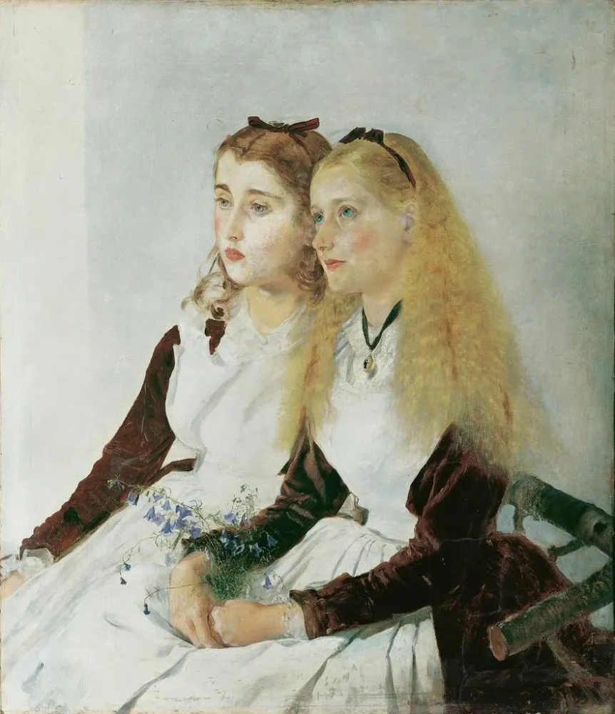 Obraz Córki artysty, Elisabeth i Maja - Anton Romako | Druk artystyczny