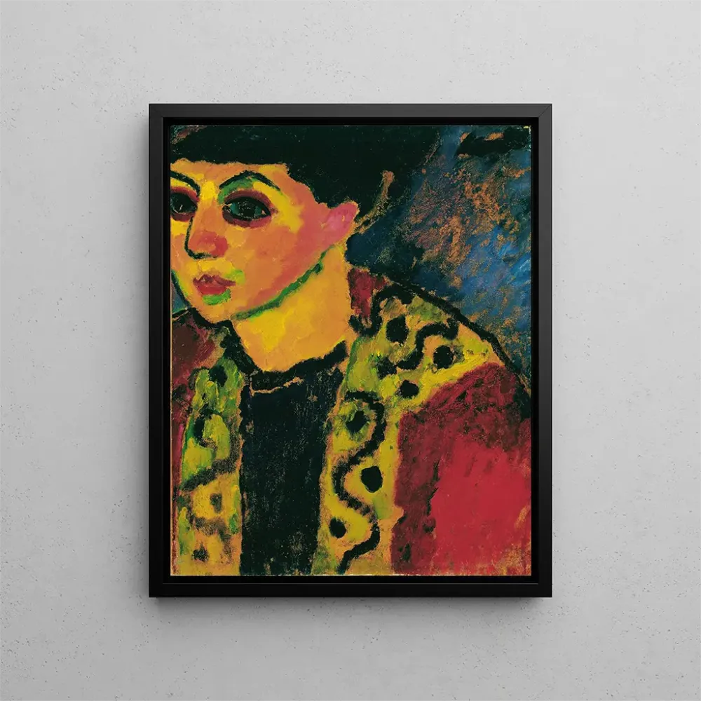 Obraz Dama na tle niebieskim - Alexej von Jawlensky | Druk artystyczny